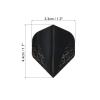PATIKIL Dart Flights, 12 Pack PET Standard Darts Accessories Replacement Parts for Soft & Steel Tip, Black, Gray view 2