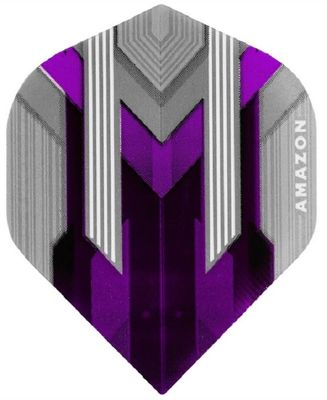 US Darts 3 Sets (9 Flights) Pentathlon Purple Amazon Standard Dart Flights - Ex-Tough (100 Micron)