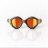 Zoggs Unisex Adults Predator Flex Titanium Swimming Goggles | Anti-Fog UV Protection No-Glare Curved Lenses & 3D Flexpoint, Gray/Black - Mirrored Orange Lenses, Regular view 2