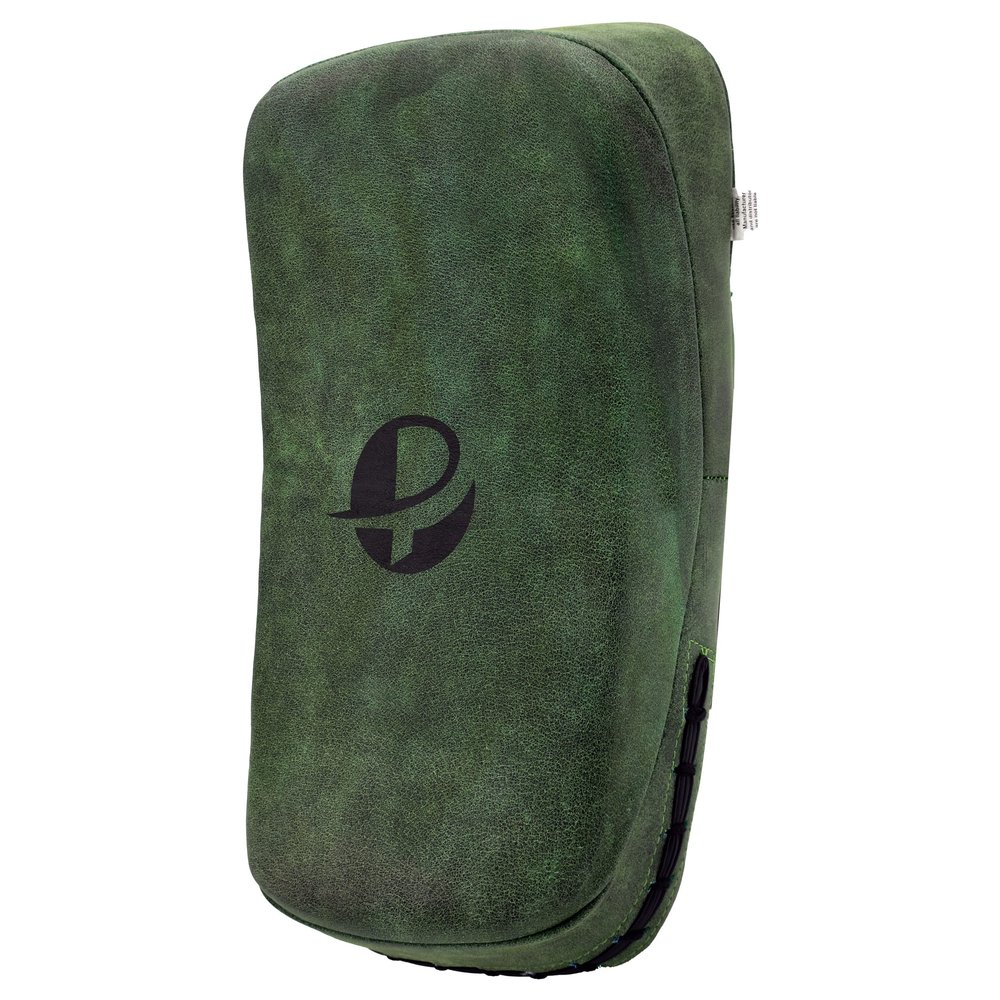 PFG PRO - Vintage Thai Pad - Genuine Cowhide Leather - Boxing MMA Muay Thai Training (Green)