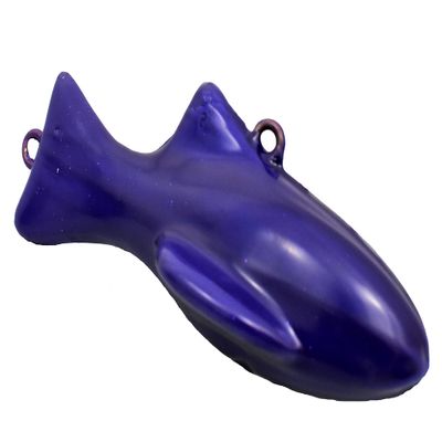 MagBay Lures 100% USA Made Downrigger Weights Heavy Dredge Fish Weight - Vinyl or uncoated (Purple, 15lb)