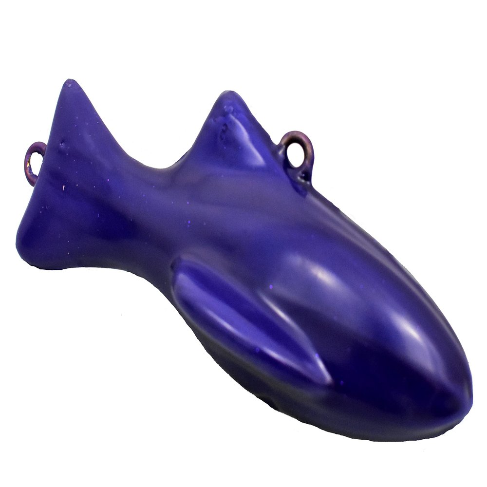 MagBay Lures 100% USA Made Downrigger Weights Heavy Dredge Fish Weight - Vinyl or uncoated (Purple, 15lb)