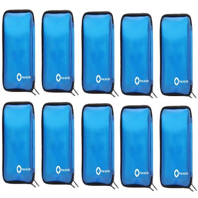 Galaxy 131 Pcs First Aid Kits Small All Purpose for Survival Emergency Trauma Military Tactical Medical School Office Home Hunting Camping Hiking Traveling Fishing IFAK EMT Bag (10 Packs)
