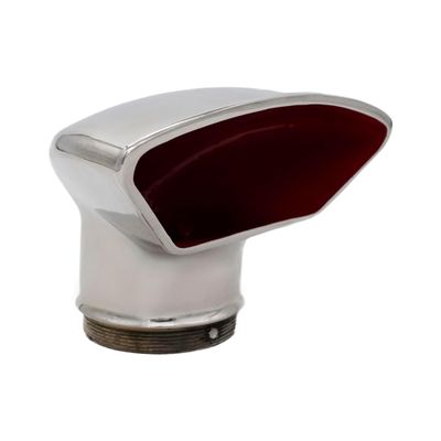 MARINE CITY 3 Inches 316 Grade Stainless Steel Rounded Trapezoidal White Cowl Vent (RED)