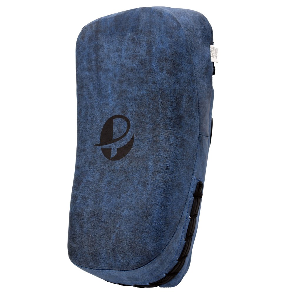 PFG PRO - Vintage Thai Pad - Genuine Cowhide Leather - Boxing MMA Muay Thai Training (Blue)