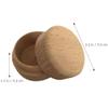 Small Boxes 3pcs Round Wooden Ring Boxes with Lid Small Earring Display Box Wooden Keepsake Box for Jewelry Earrings Necklace Proposal Engagement Birthday Wedding Ring Case view 2