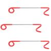 Tyenaza 3Pcs Camping Lights Hook, Multifunction Light Hook S-Shaped Hanger Twoway Hook Outdoor Tent Camping Equipment Tent Hangers Non-Slip - Red view 1