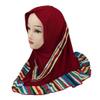 Hcclijo 2-6Year Muslim Kids Girls Hijab Hat One Piece Islamic Ready to Wear Hijabs Scarf Turban Caps Scarf Shawl Wrap 0657-02 view 1