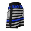 Back The Blue Police Line US Flag Men's Beach Shorts Quick Dry Swim Shorts Casual Swim Trunks Sports Shorts with Pocket S view 4