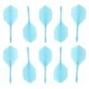BESPORTBLE 10pcs Flights Convenient Tails for Soft and Hard Tip Versatile and Dart Accessories for Indoor and Matte