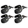 Miokun 2/4/6 Pack Leather Archery Finger Tabs, Adjustable Finger Guard Protective Gear,Right Hand (2) view 1
