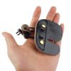 Miokun 2/4/6 Pack Leather Archery Finger Tabs, Adjustable Finger Guard Protective Gear,Right Hand (2) view 3