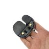 Miokun 2/4/6 Pack Leather Archery Finger Tabs, Adjustable Finger Guard Protective Gear,Right Hand (2) view 4