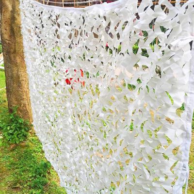 GQJNHUI White Double Thick Camouflage Netting,Camouflage Military Hunting Net for Hunting Cover Shooting Decoration for Camping Parties and Woodland Deserts (Size : 4X6M)