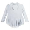 easyforever Girls Long Sleeve Glitter Rhinestone Figure Ice Skating Dance Dress Competition Roller Skater Costume White 16 Years view 4