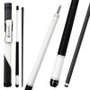 CUEDESG Carbon Fiber Pool Cue Stick 10.5mm/11.8mm/12.5mm,Low Deflection Pool Stick,Professional Cue Stick with Case (White_Leather Wrap_12.5mm) view 1