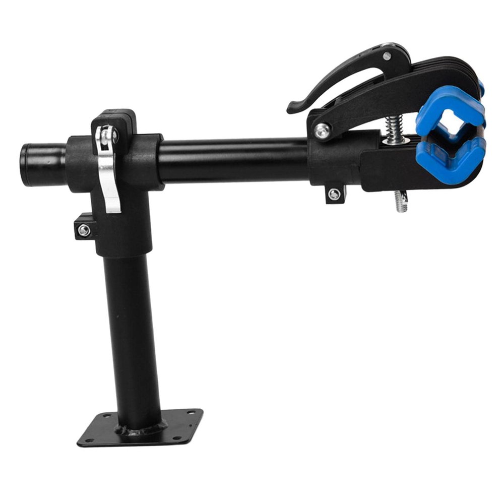 pistro Bike Repair Stand - Bicycle Mechanic Rack for Garage Home - Wall-Mounted Maintenance Cycle Storage Workstand Quick Release Height Adjustable Clamp - 36x26cm