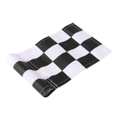 pistro Garden Practice Golf Hole Pole Cup Flag Standard Putting Green Flag Marker - Black+White