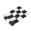 pistro Garden Practice Golf Hole Pole Cup Flag Standard Putting Green Flag Marker - Black+White view 1