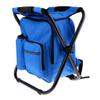 pistro Fishing Folding Stool Chair with Insulated Cooler Backpack - Blue view 4