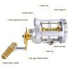 pistro 44lb Big Game Trolling Round Baitcasting Reel 14+1 BB for Boat Sea Fishing - 1000 view 3