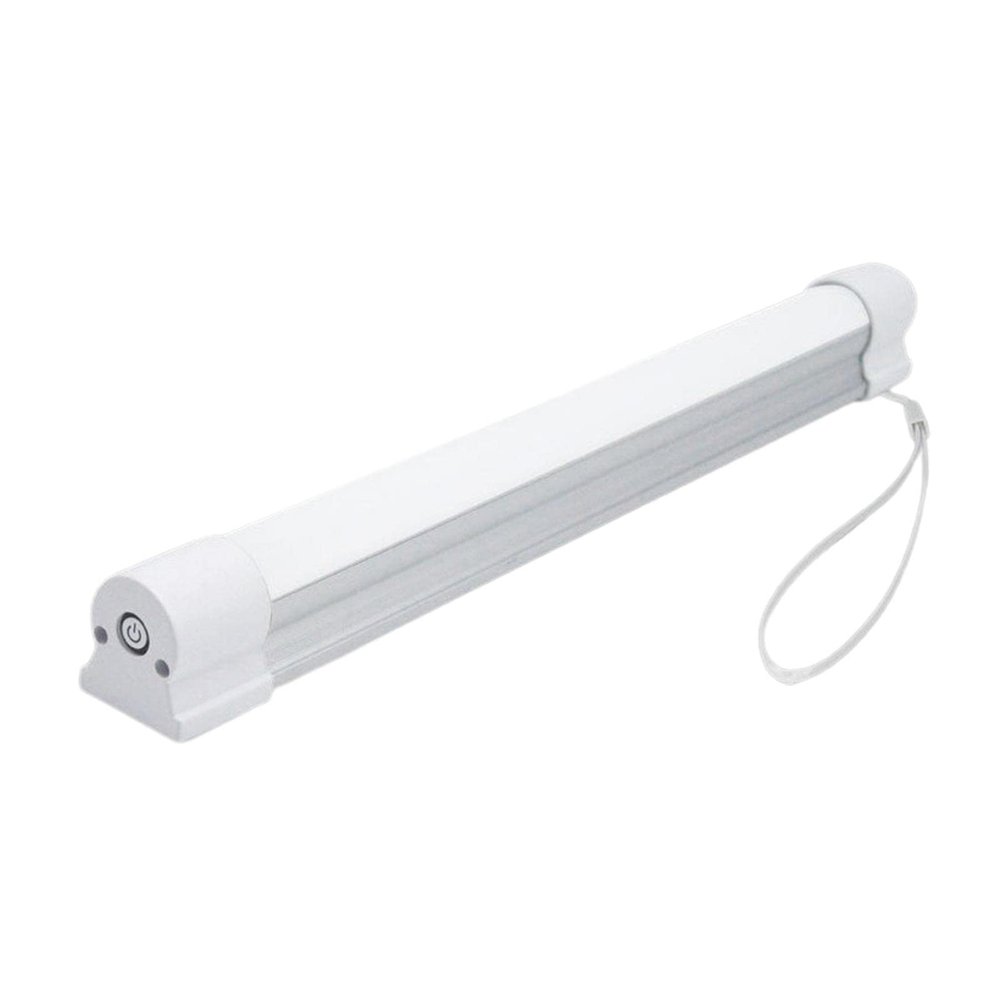 pistro Premium LED Tube Magnetic Work Light Bar 400Lumens 5 Dimmable Levels Camping Lantern USB Rechargeable Portable Lights Emergency Flashlight - White Red Blue Light