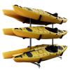 Bonnlo Indoor Outdoor Kayak Rack, Heavy-Duty Sturdy Storage Rack for 6 Kayak, Canoe, Paddle Board, SUP, Movable Kayak Stand for Garage with Locable Casters, Weight Capacity 529 Pounds view 1