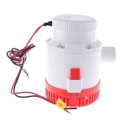pistro High Flow Submersible Marine Bilge Pumps Boat Plumbing Electric Water Pumps, Vibrationless Silent Operation - 3500GPH 12V