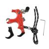 pistro Aluminum Alloy Bow Release Thumb 3 or 4 Finger Compound Bow Release Aids Grip for Archery, Hunting, Beginners - Red view 1