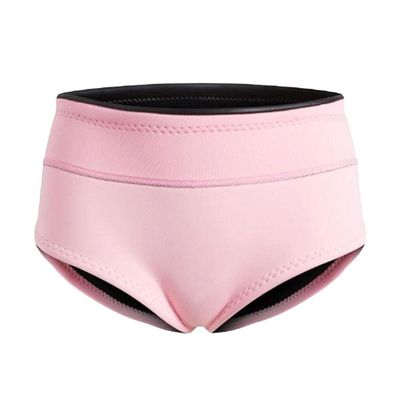 pistro Women Wetsuit Brief 1.5mm Neoprene Diving Snorkel Underwear Shorts Short Pants Flat Shorties (Pink XL)
