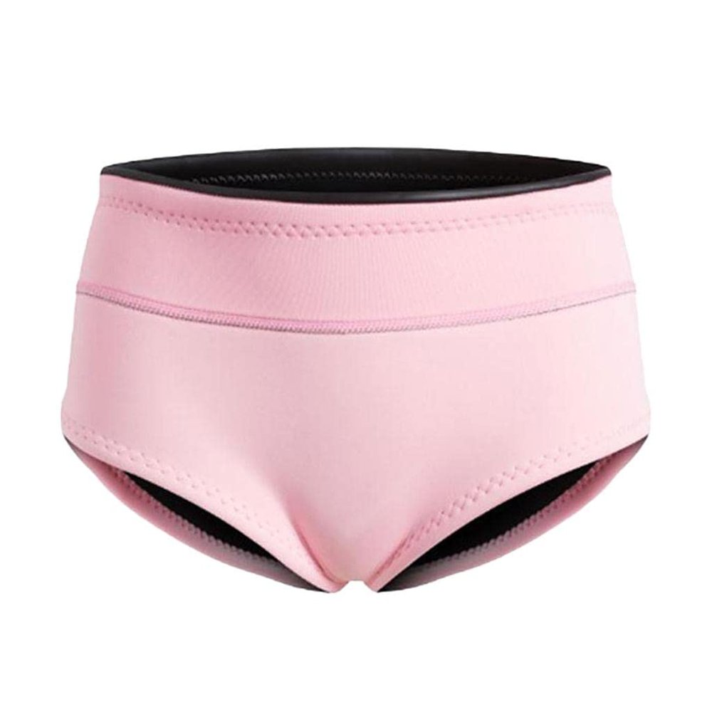 pistro Women Wetsuit Brief 1.5mm Neoprene Diving Snorkel Underwear Shorts Short Pants Flat Shorties (Pink XL)