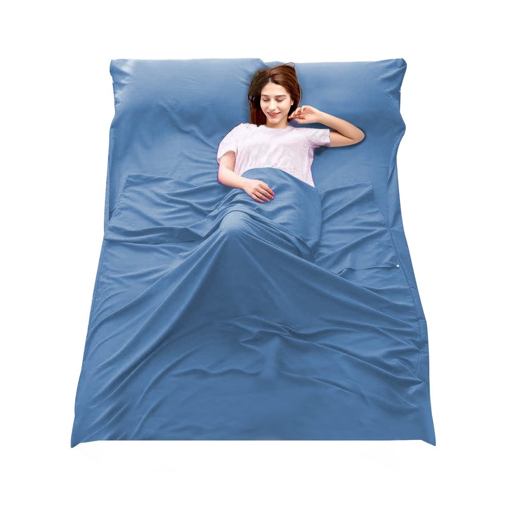 Sleeping Bag Liner Camping Travel Home Bed Sheet Lightweight Breathable Hotel Compact Sacks