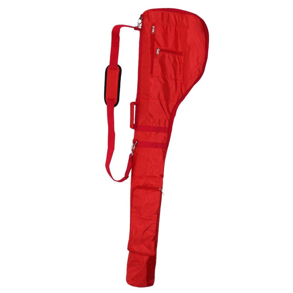 pistro Golf Bag Travel Golf Club Cover Putter Carry Case Protector Shoulder Case - Red