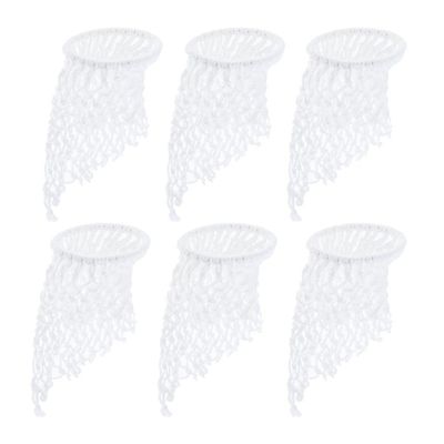 pistro 6Pcs/Set Billiard Pool Table Cotton Mesh Net Bags Pockets Accessory - White 2, 72mm