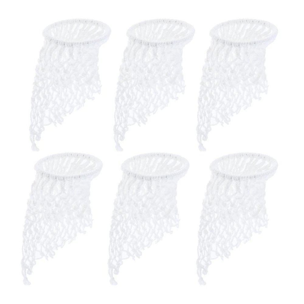 pistro 6Pcs/Set Billiard Pool Table Cotton Mesh Net Bags Pockets Accessory - White 2, 72mm