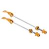 pistro 2psc Titanium Bike Skewers Bike Cycling Wheel Skewers Quality Quick Release Anodised Alloy Seat Clamp Skewer - Gold view 3