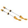 pistro 2psc Titanium Bike Skewers Bike Cycling Wheel Skewers Quality Quick Release Anodised Alloy Seat Clamp Skewer - Gold view 4