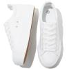 SERNIAL Womens White Platform Sneakers PU Leather Platform Shoes Walking Shoes for Women(White,US9) view 1