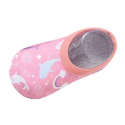 Kids Toddler Water Shoes Kids Aqu Socks Quick Dry Breathable Barefoot Water Socks Non-Slip for Boys (Pink, 4-5 Years)