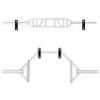 Luwint Set of 2 Single Barbell Holder Wall Mount, Horizontal Gym Bar Storage Wall Rack for Olympic and Standard Bars view 1