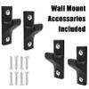 Luwint Set of 2 Single Barbell Holder Wall Mount, Horizontal Gym Bar Storage Wall Rack for Olympic and Standard Bars view 2
