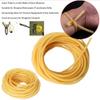Heloawei Natural Latex Rubber Band, 32.8ft /10m, 1.6x3.6mm Skin Color Rubber Band Tube for Hunting Slingshot Catapult Outdoor Hunting view 3