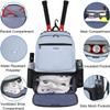 Ytonet Tennis Bag Tennis Backpack for Women Men 2 Rackets with Insulated Pocket Ventilated Shoe Compartment view 4