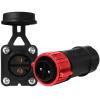 Trolling Motor Plug Receptacle Set, 12V/24V/ 36V/48V Plug for Trolling Motor/Down Rigger/Fishing Reel,Waterproof Marine Boat DC Power Connector,Red 2 Pack view 2