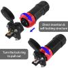 Trolling Motor Plug Receptacle Set, 12V/24V/ 36V/48V Plug for Trolling Motor/Down Rigger/Fishing Reel,Waterproof Marine Boat DC Power Connector,Red 2 Pack view 4