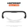 Carbon Road Bike Handlebars Matte Racing Bike Handlebar Drop Bars Handlebars High Strength Lightweight Bicycle Handlebar 31.8 * 380/400/420/440mm Aero Bars,Black,440mm view 2