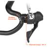 Carbon Road Bike Handlebars Matte Racing Bike Handlebar Drop Bars Handlebars High Strength Lightweight Bicycle Handlebar 31.8 * 380/400/420/440mm Aero Bars,Black,440mm view 4