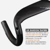 31.8 Aero Handlebar Road Bike Handlebar Carbon Fiber Bicycle Drop Handlebars Lightweight Racer Bar Bike Parts 400mm/420mm/440mm Drop Bar Bent Handlebar,Black,420mm view 4