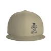 Keep Calm and Love Goat Hat for Men Women, Adjustable Baseball Cap Natural view 2