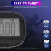 1 Set Pedometer for Walking Large Screen Sports Pedometer Portable Pedometer with Clip for Him view 2
